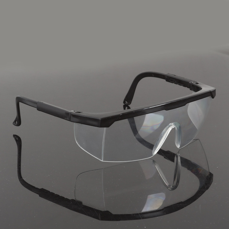 Protective blue and white telescopic leg glasses polished dust-proof labor protection shock-proof splash-proof goggles adjustable glasses