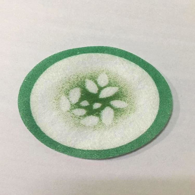 Factory direct non-woven printing cucumber eye mask paper disposable printing cucumber pattern printing eye mask