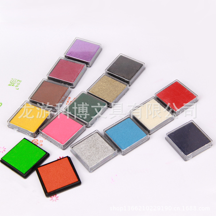 4*4см цветная подушка для чернил, игрушечная маленькая подушка для чернил, доступна в нескольких цветах