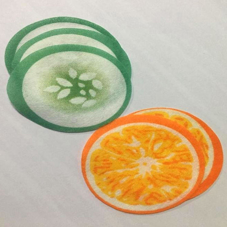 Factory direct non-woven printing cucumber eye mask paper disposable printing cucumber pattern printing eye mask