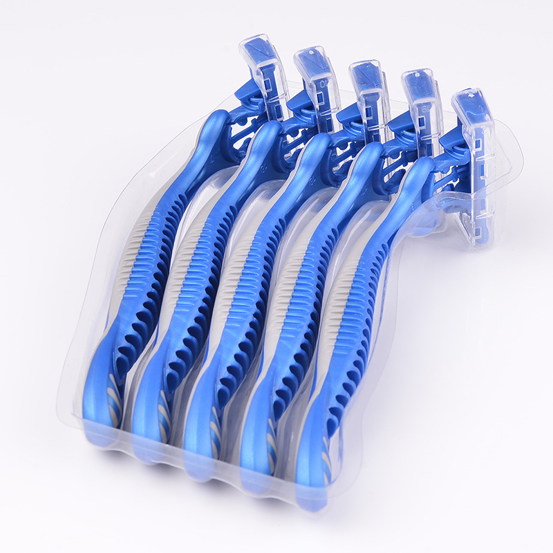 MAX Factory men's three-layer rotating cutter head stainless steel disposable manual Shaver manual razor