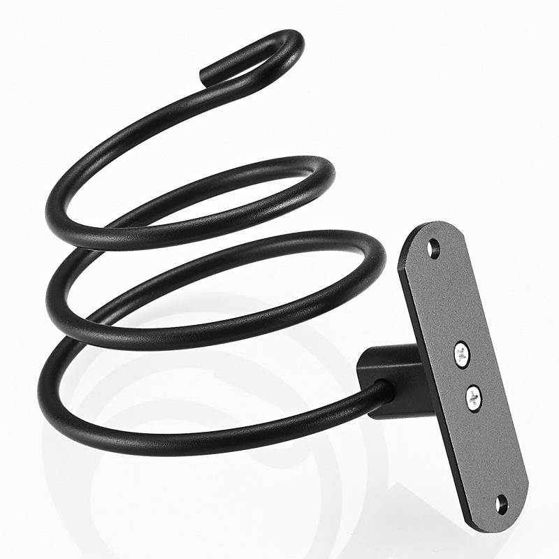 Hole-Free Hair Dryer Bracket Wall-Mounted Toilet Bathroom Storage Rack Storage Space Aluminum Bathroom Hair Dryer Shelf