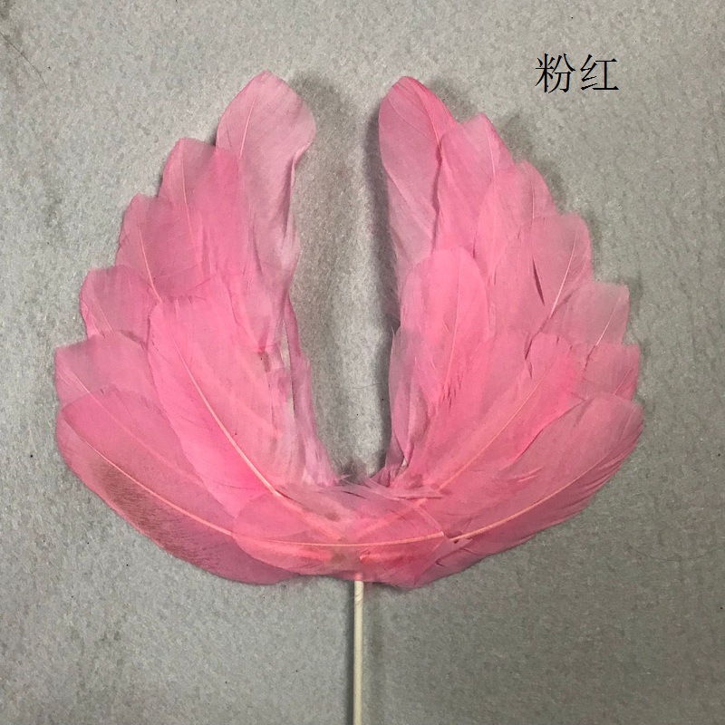 Cake plug-in factory direct wholesale beautiful Net Red birthday cake feather wings baking dessert decoration