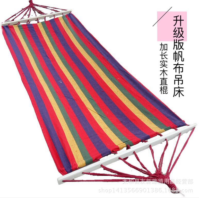 Canvas Hammock Outdoor Hammock Double Canvas Hammock Tourist Hammock Swing Hammock Easy to Carry
