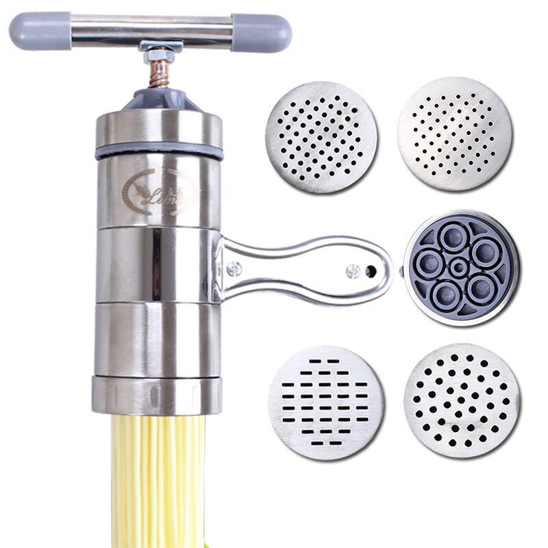 Stainless Steel Small Manual Noodle Machine Kitchen Hand-Cranked Noodle Press Noodle Press Manual Noodle Machine Household Model