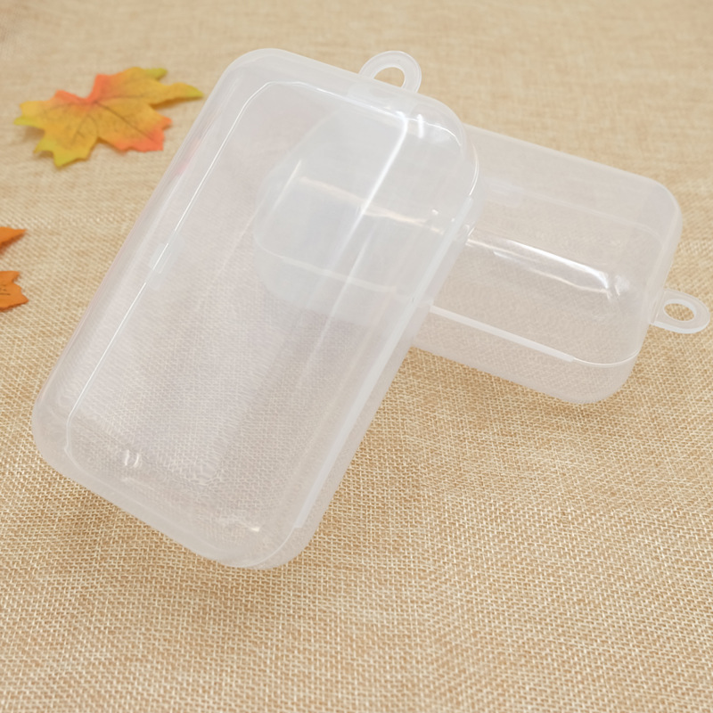 Pp transparent plastic box deer teether storage box medicine Feeder box teether box rectangular storage box