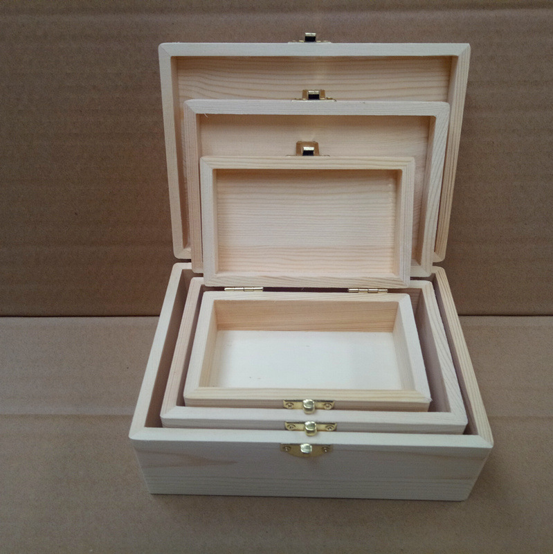 Natural Solid Wood Packaging Wooden Box Manufacturer Produces Solid Wood Storage Box Gift Box Tea Box New Style