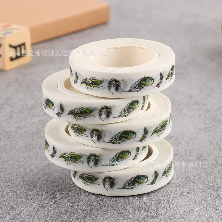 Professional Production of Hand-Shred Japanese Washi Tape Handbook DIY Colorful Cartoon DIY Printing Washi Tape