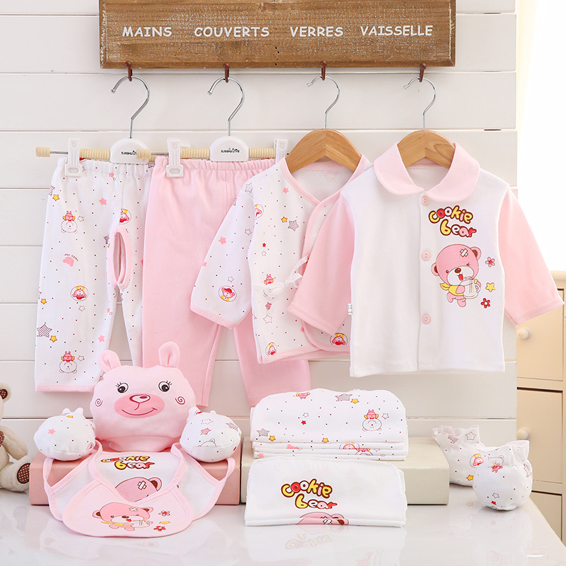 Wholesale Pure Cotton Newborn Baby Clothes Newborn Gift Set Full Moon Baby Clothing Supplies Spring Summer Autumn