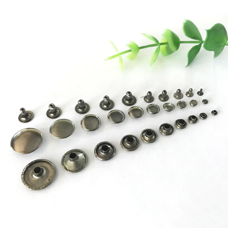 Factory direct supply diy single-sided rivet round with Bell mouth nail cap nail wholesale spot female rivet half copper