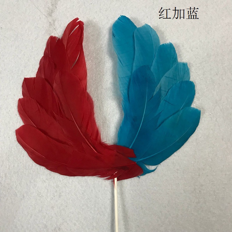 Cake plug-in factory direct wholesale beautiful Net Red birthday cake feather wings baking dessert decoration