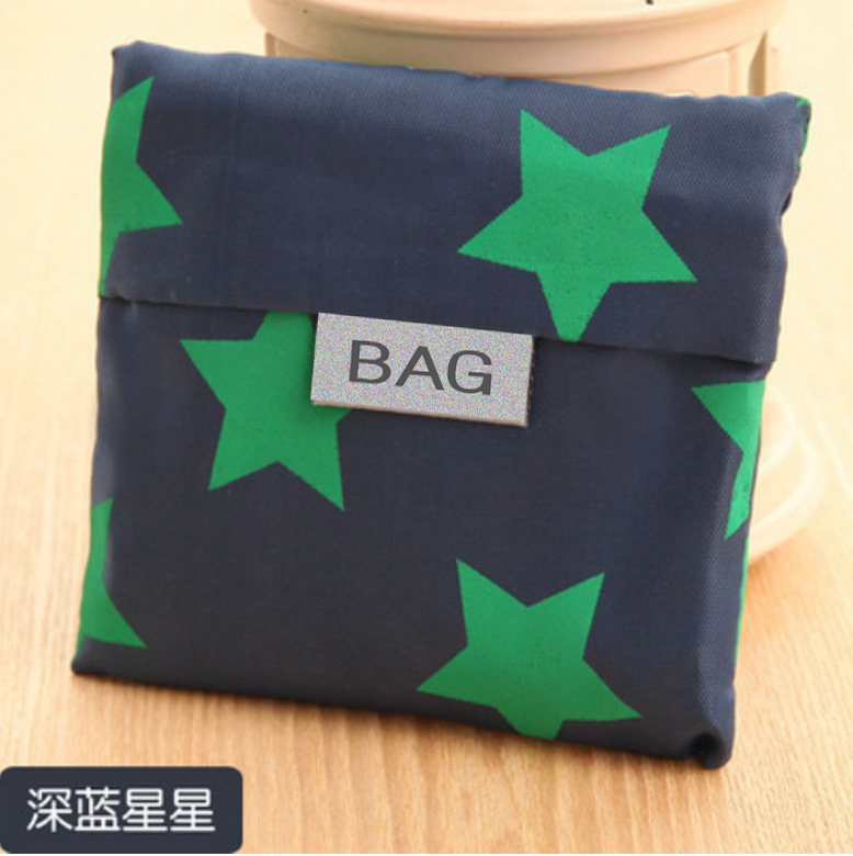 Large Square Eco-Friendly Shopping Bag Tote Bag Printed Oxford Cloth Foldable Shopping Bag Bagcu