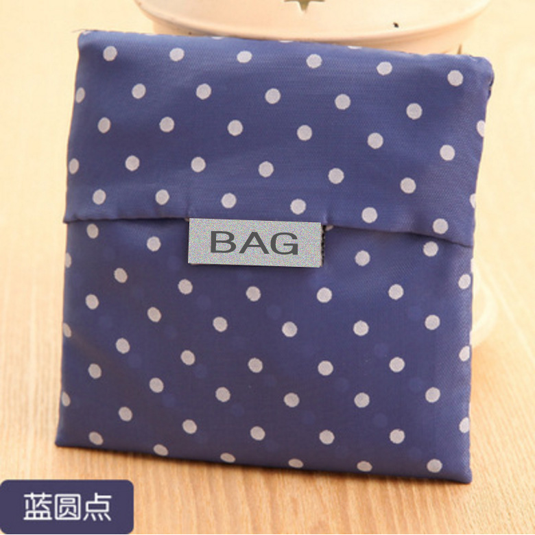 Large Square Eco-Friendly Shopping Bag Tote Bag Printed Oxford Cloth Foldable Shopping Bag Bagcu