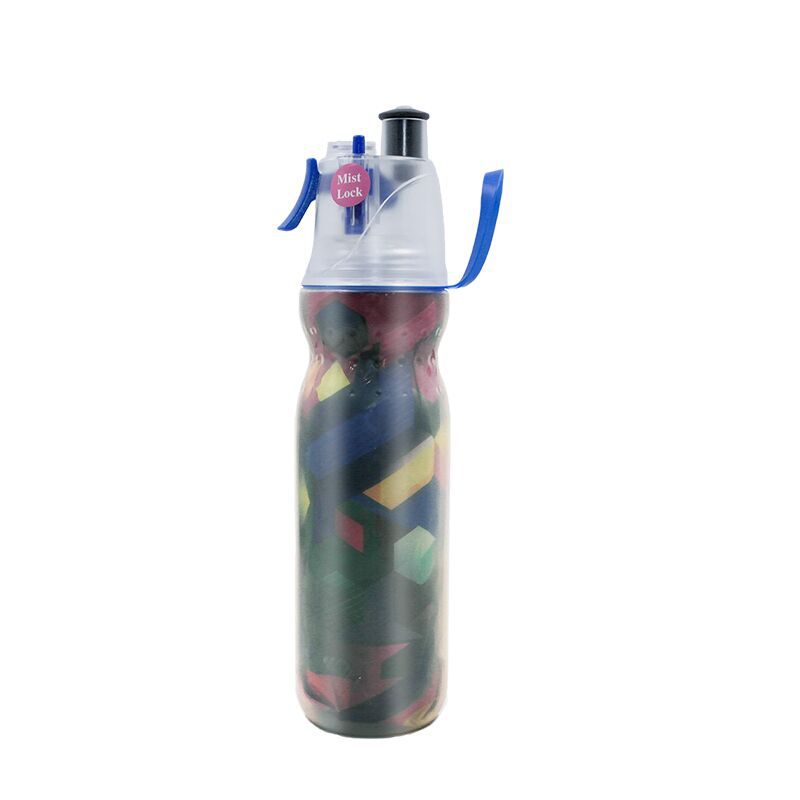 Multi-functional spray water Cup outdoor sports water bottle summer gift plastic cup student portable cup straw water Cup