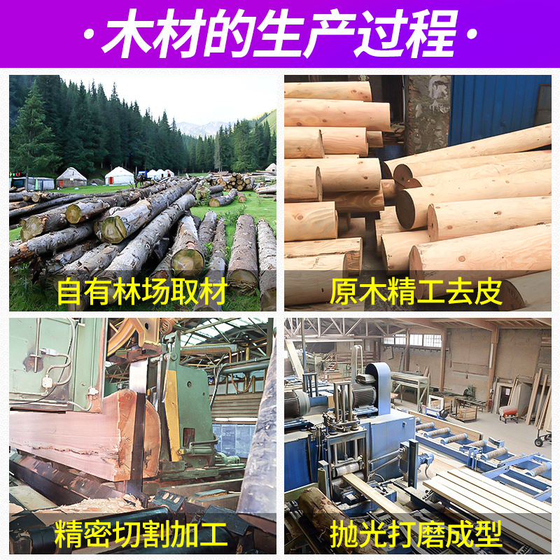 Manufacturer's Ready Stock Wholesale Beech Wood Round Wood Sticks of Various Specifications, Chamfered Round Wood Sticks, Yoga Open Back Solid Wood Round Wood Sticks