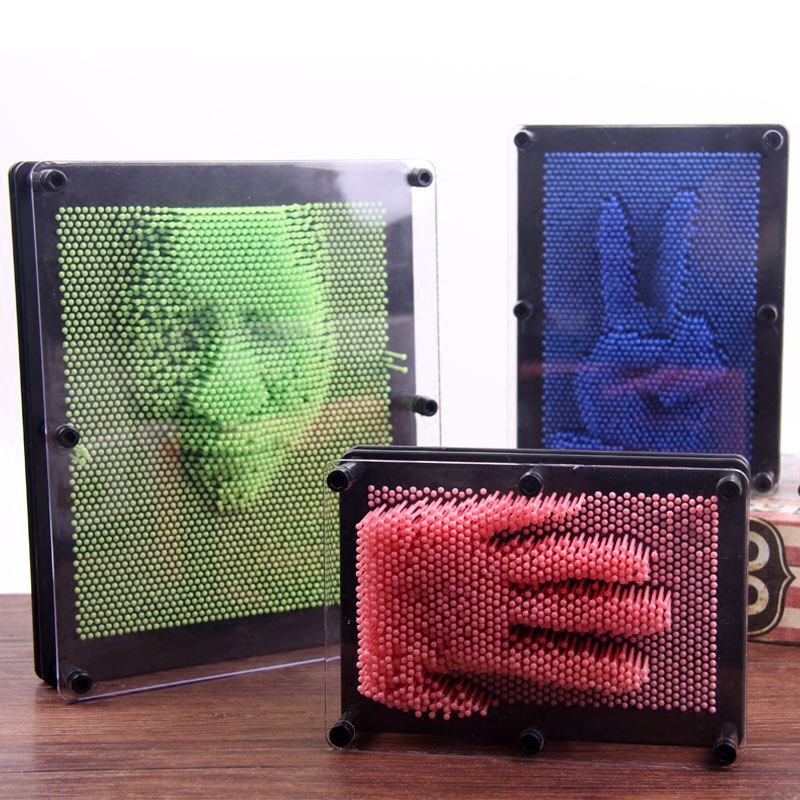 Creative Stereo Ever-Changing Needle Hand Mold, Ever-Changing Needle Painting Sculpture Material Handprint, Children's Day Student Decompression Gift