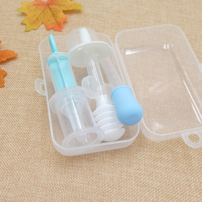 Pp transparent plastic box deer teether storage box medicine Feeder box teether box rectangular storage box