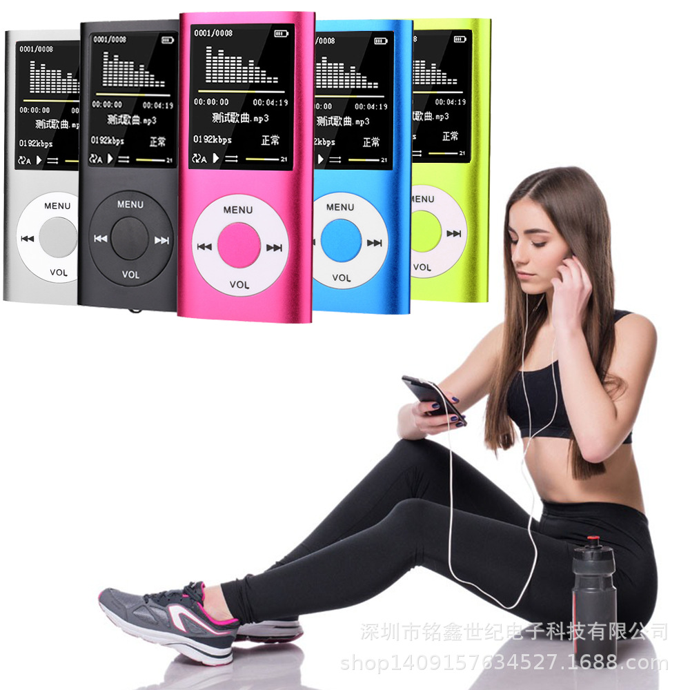 4Th Generation Classic Card Mp4 1.8 High-Definition Video Mp4Mp3 Player E-Book Student Walkman Mp3