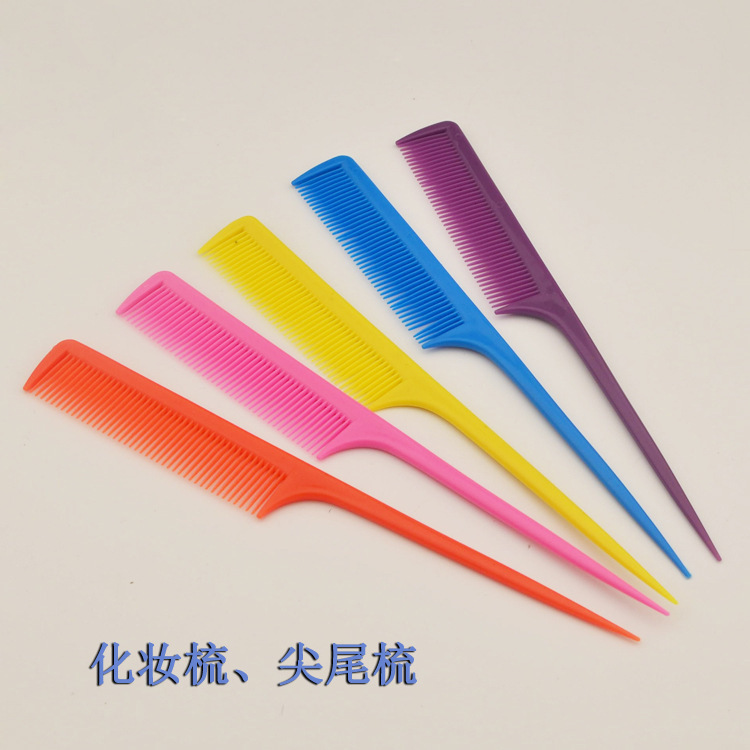 Color Pointed Tail Comb Thin Comb Hair-dressing Comb Hair-picking Comb Hair-dressing Comb Partition Comb Hair-dressing Comb