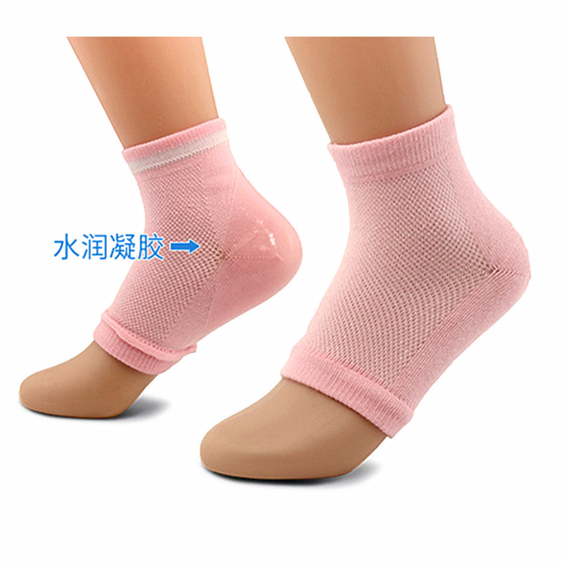 Factory supply cotton cross-border moisturizing anti-cracking socks gel beauty socks moisturizing socks gel half socks breathable