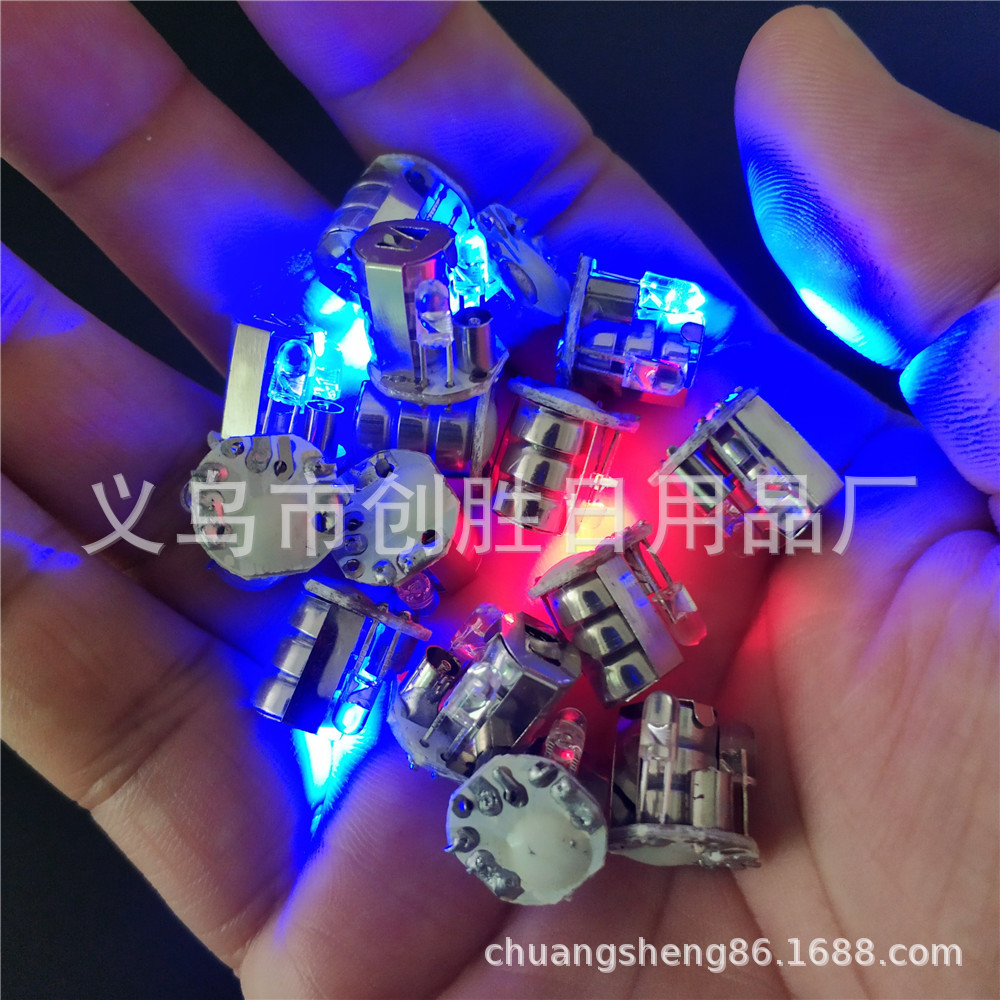 LED vibration Luminous Lamp core vibration flash movement red and blue luminous lamp flash movement luminous electronic accessories