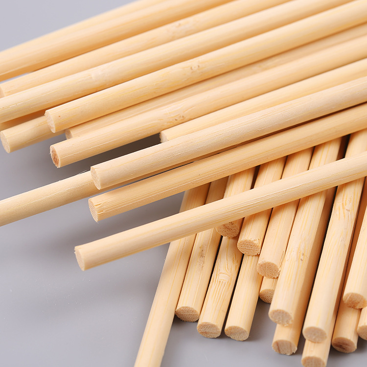 Bamboo Sticks 5mm Shadow Puppet Control Rod Material Bamboo Skewers DIY Assembly Flagpole Insert Support Rod Round Stick Bamboo Craft Bamboo Joint Bamboo Material
