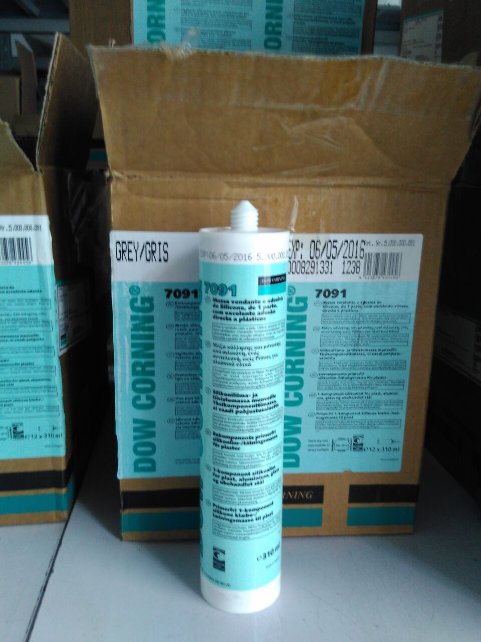 Original Taoxi (formerly Dow Corning) sealant adhesive silicone adhesive 7091 black and white gray