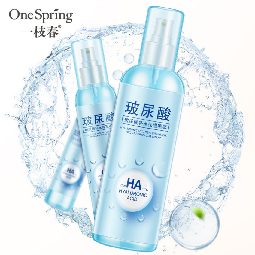 Yizhichun Hyaluronic Acid Toner Spray Hydrating and Moisturizing Astaxanthin Vitamin Makeup Setting Spray Can Be Wholesale