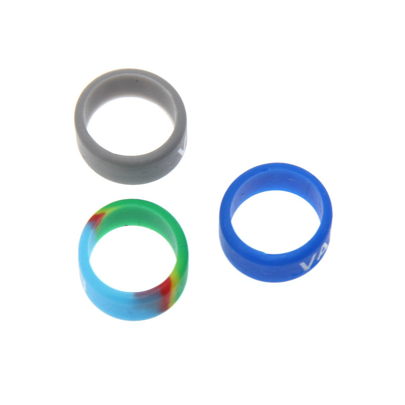 Forced grid ring small silicone ring decorative ring for electronic rod logistics big pen translation page turning pen slingshot fish rod