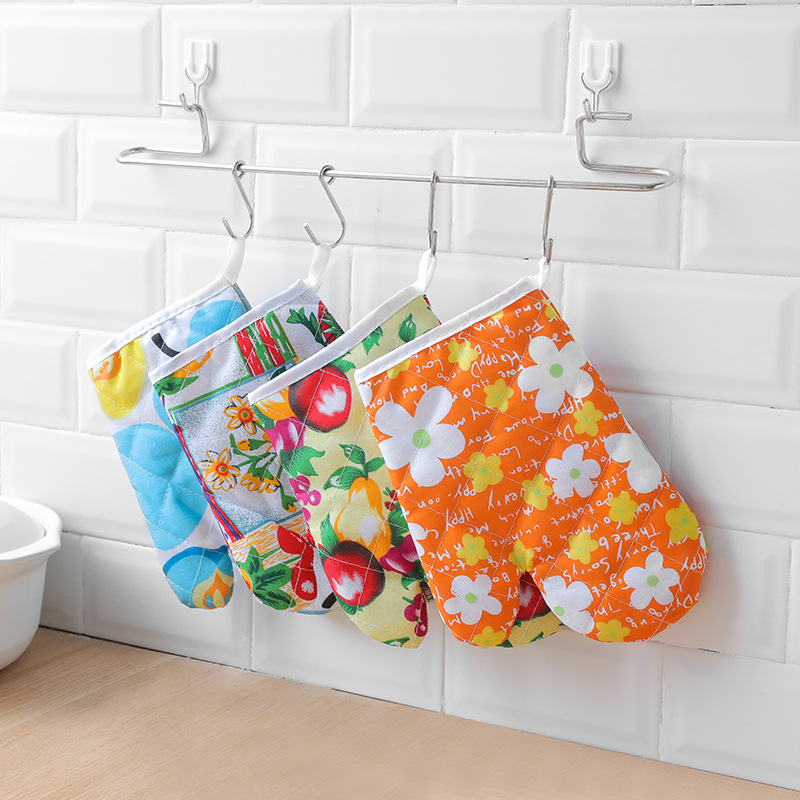 Microwave Oven Gloves, Special High Temperature Resistant Gloves for Kitchen Baking, Thickeneded Insulated Oven Microwave Oven Anti-Scalding Gloves