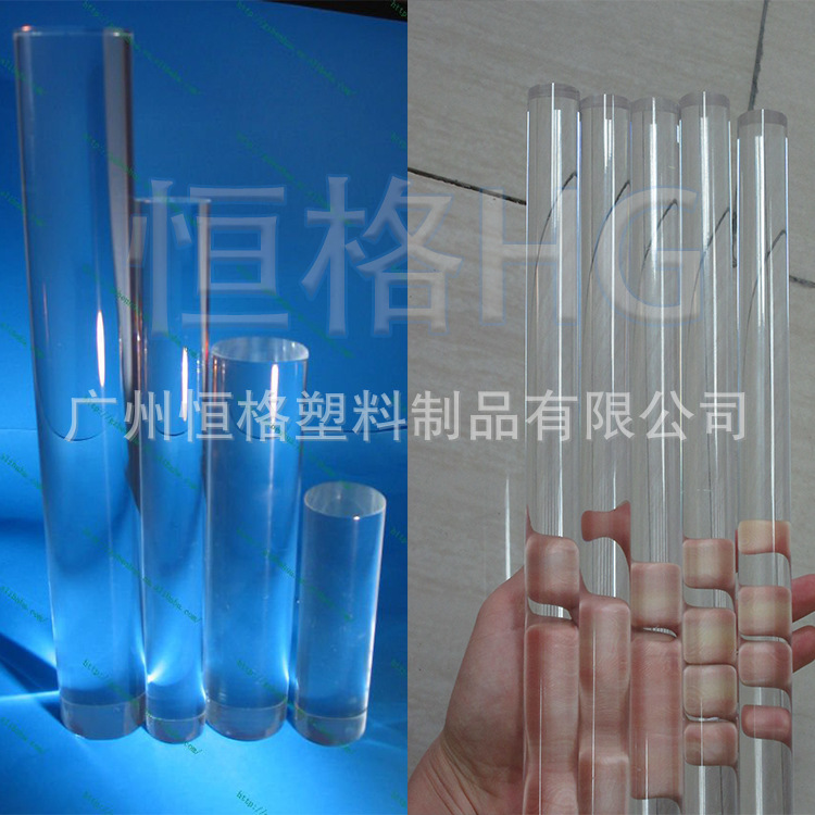 Factory in stock High Transparent PMMA Bar Acrylic Solid Round Bar Plastic Bar Crystal Cylindrical Light Guide Bar Clay Bar