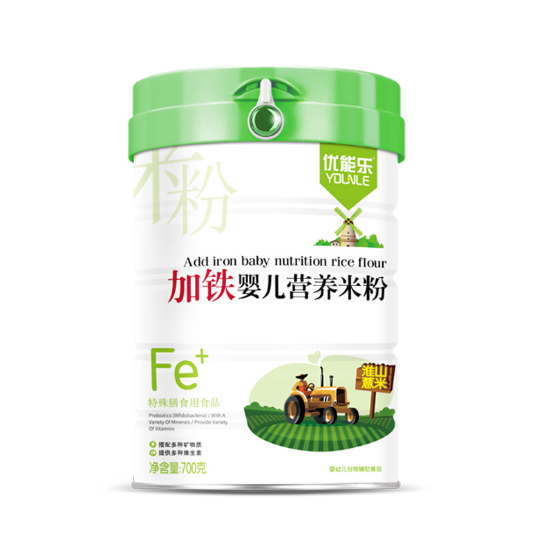 Factory Direct Supply of Iron-Containing Rice Flour, Baby Food Supplement, Iron-Added Nutritional Rice Flour, Rice Cereal Wholesale, Original Huai Shan Fruit and Vegetable Formula