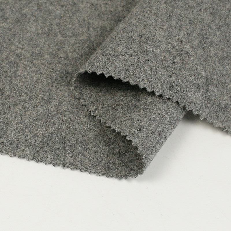 Factory Direct Sales Spot 800g Wool Malton Woolen Fabric Colorfulful Woolen Fashion Coat Wheat Cloth Baseball