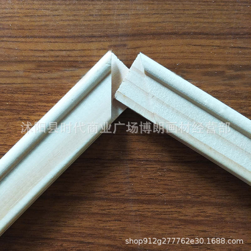Factory wholesale oil painting frame lines solid wood strips pine wood frame strips inner frame digital oil painting frame strips