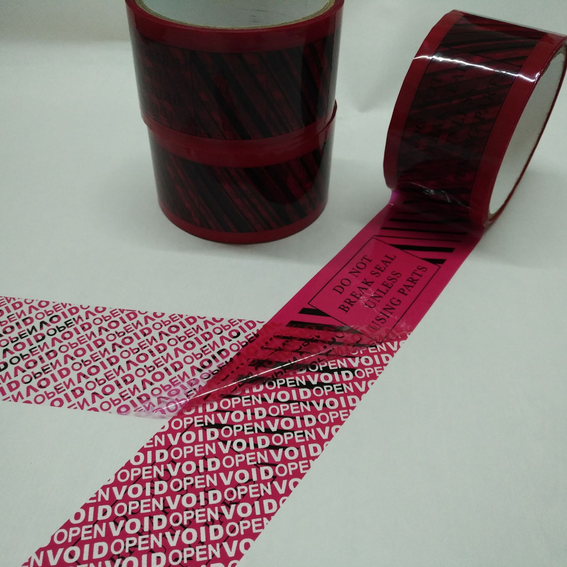 Anti-counterfeiting tape sealing box special anti-opening VOID opening left word can do special edition factory direct anti-counterfeiting