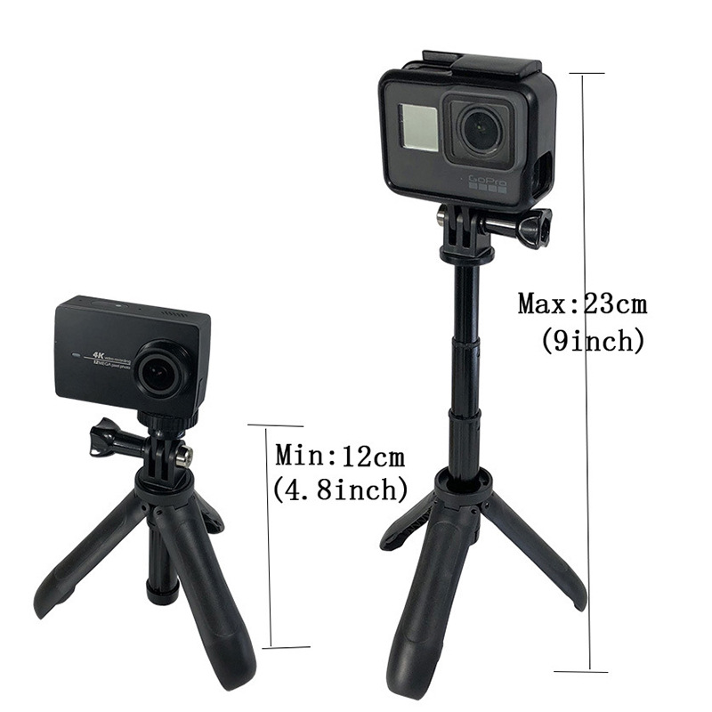 gopro accessories extension mini pole tripod shorty selfie stick desktop mini hero5/6/7 bracket