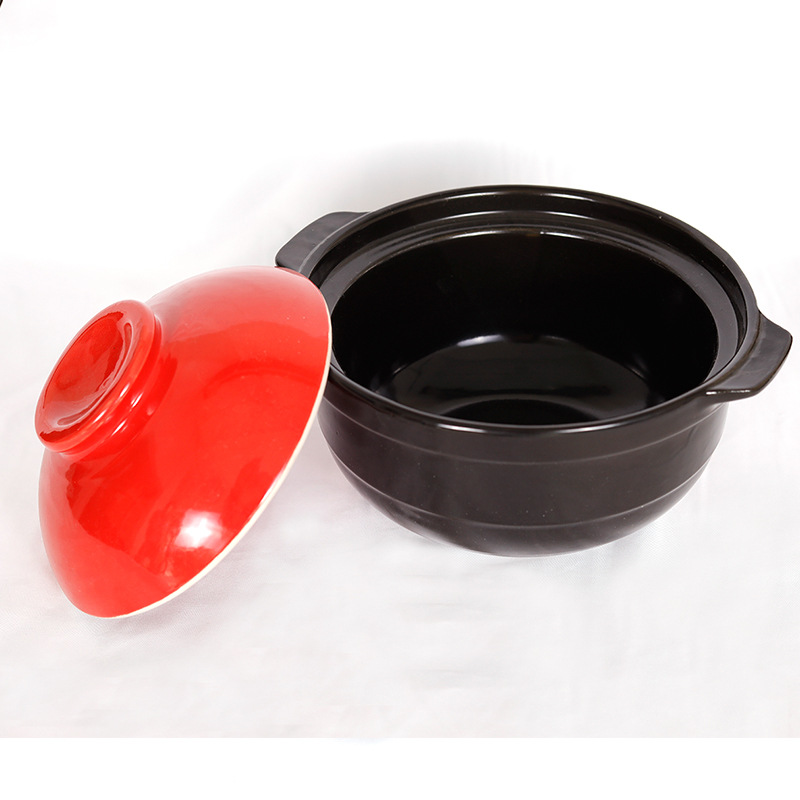 Casserole Printed Ceramic Soup Porridge Pot Kitchen Gift Bank Conference Gift Purchase Company Opening Gift