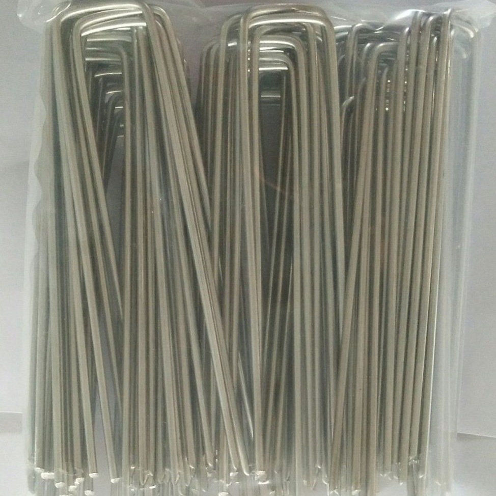 Оцинкованные U-образные зажимы для защиты пленки теплиц, 15 см в длину