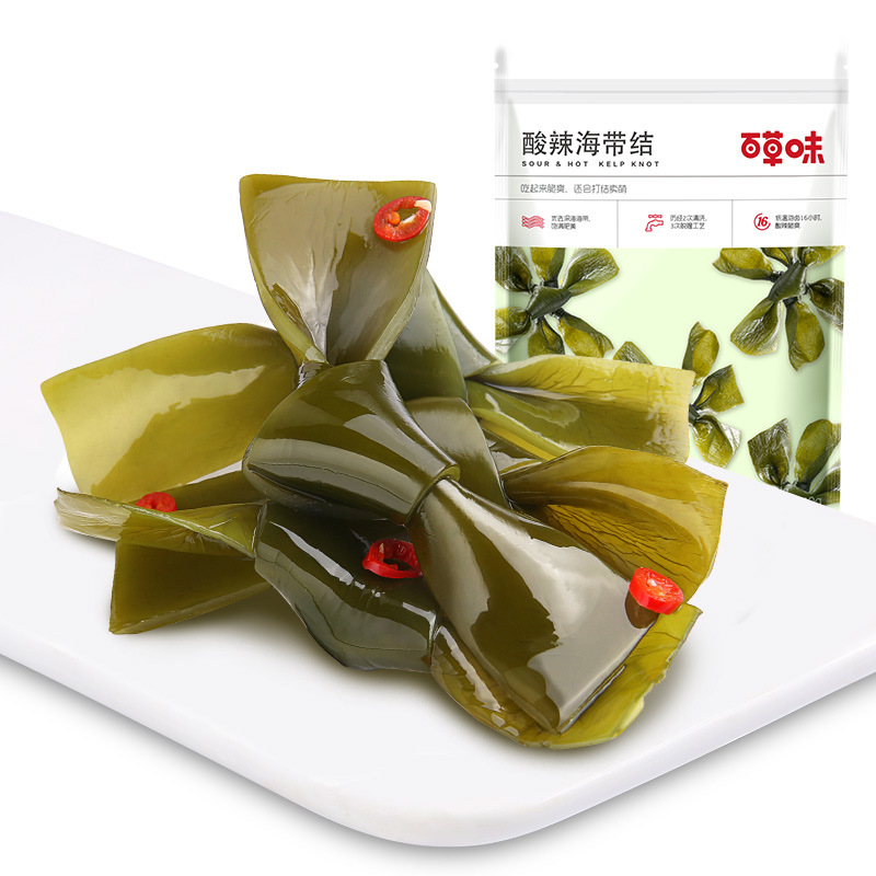 Herbal kelp knot kelp silk 200g small package seaweed open bag seafood snacks snacks ready to eat