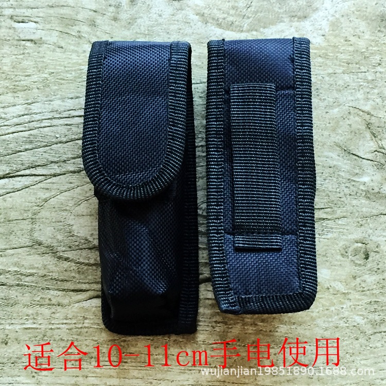 Strong light small flashlight cloth cover factory direct one-piece delivery small pull tube special 13cm long Universal cloth bag waist bag