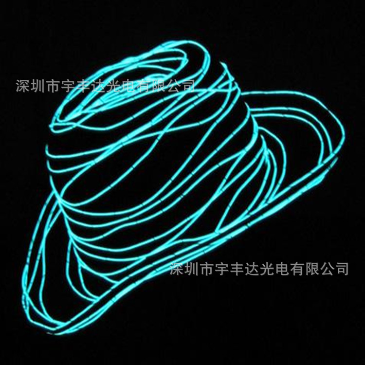 Manufacturer el cold light luminous light 3.2mm wire diameter decorative wire suit color message
