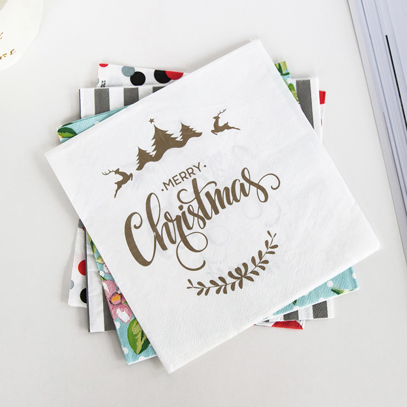 Цветные салфетки для кросс-бордерной рекламы, квадратные, с печатью логотипа, коктейльные салфетки 330*330