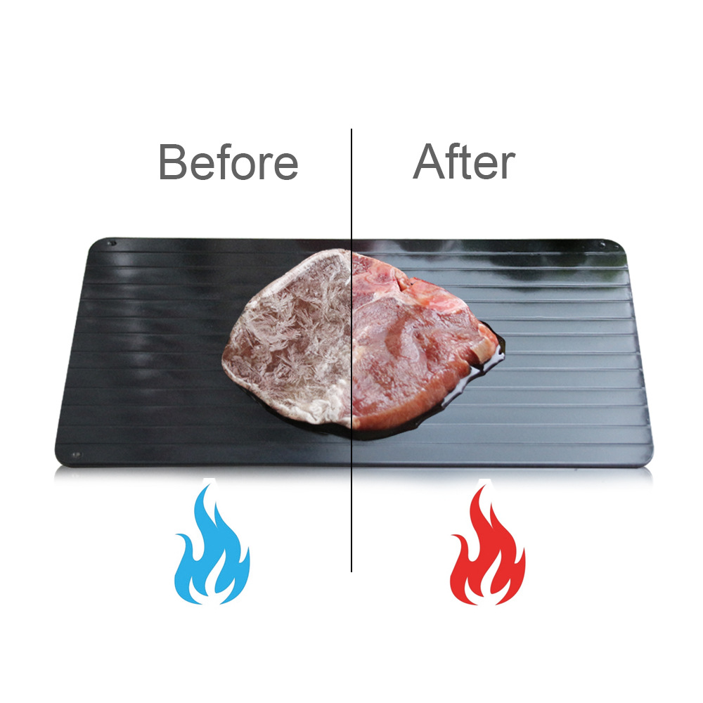 2025 Household Amazon Defrost Personalized Aluminum Thawing Plate Steak Frozen Food Meat Quick Thawing Plate