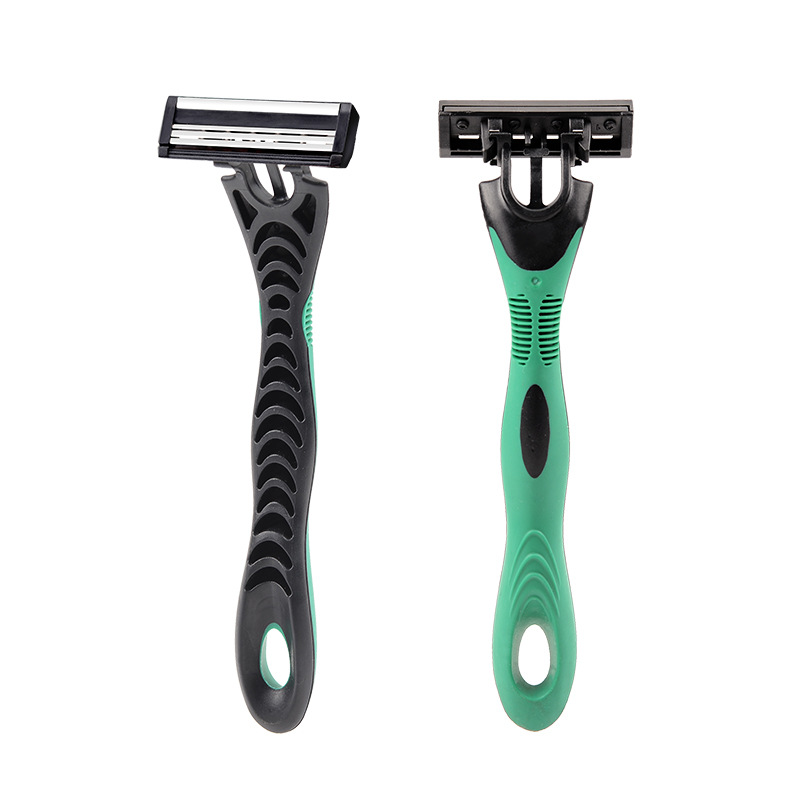 Independently Packaged Manufacturer Three-Layer Stainless Steel Spot Head Handle Disposable Manual Razor Razor Bath