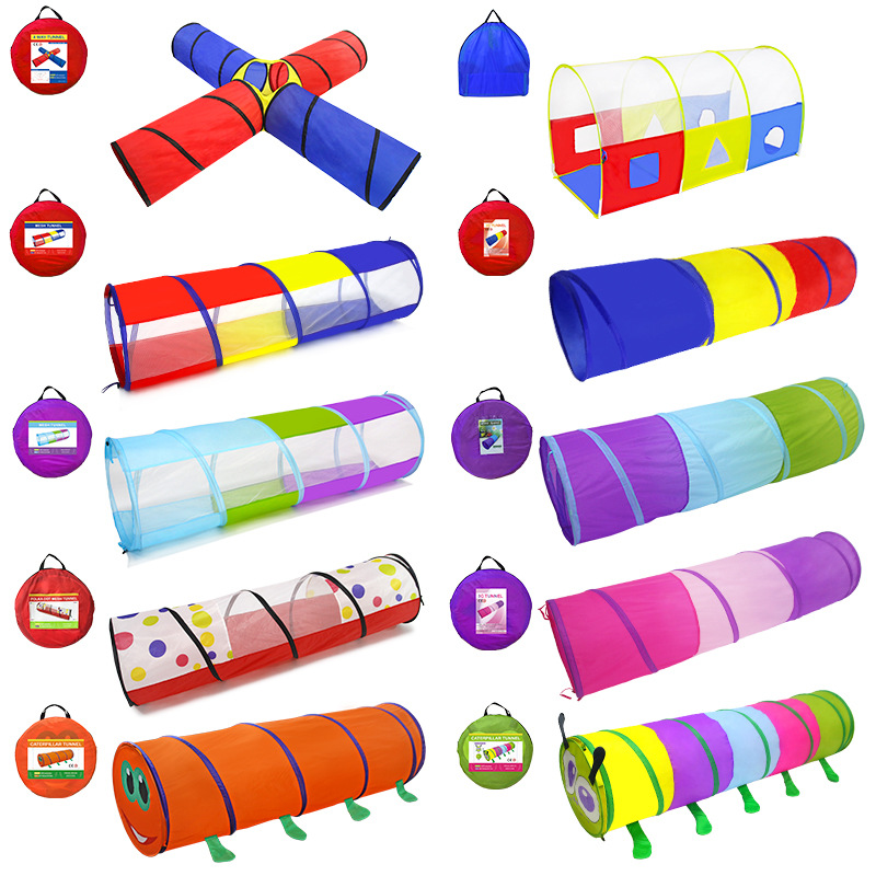 Wholesale Cross-Border Hot Selling Rainbow Channel Can Be Quickly Opened and Easy to Fold in Small Size Children's Indoor Game Channel