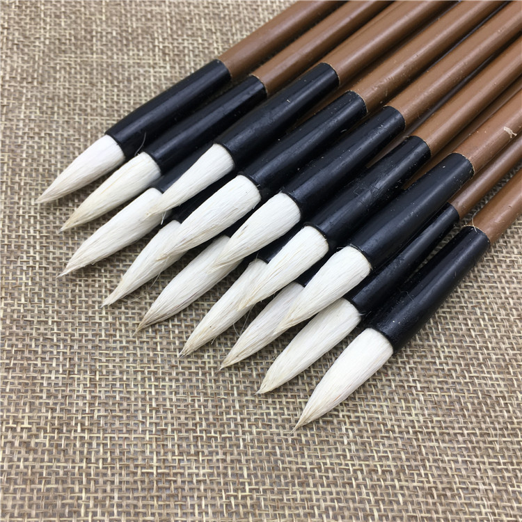 Factory direct supply plus Jiandai Baiyun Yanghao cheap calligraphy and painting training brush wholesale