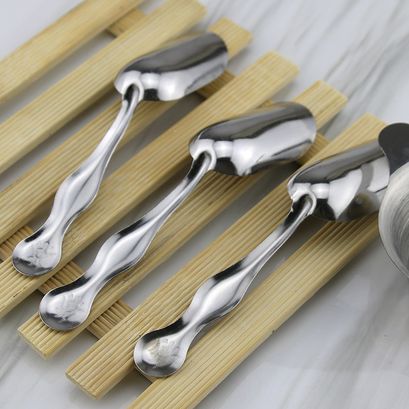 Stainless steel one-piece teaspoon tea set accessories daily portable tea spoon multi-use teaspoon multi-grain teaspoon gram spoon wholesale