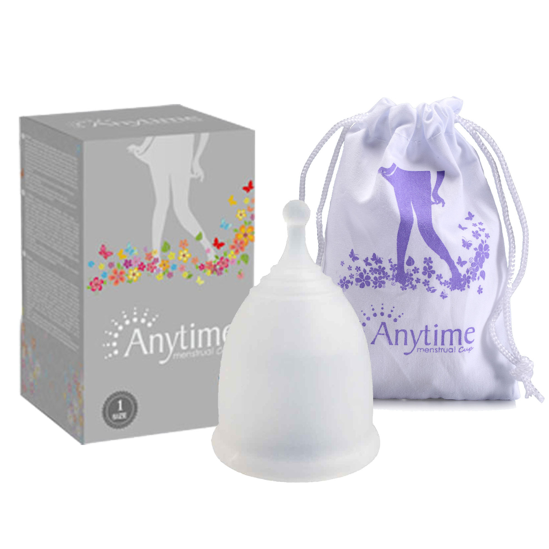 anytime Silicone Plus Size Menstrual Cup 35ml European and American Moon Cup Women's Menstrual Health Care Silicone Cup