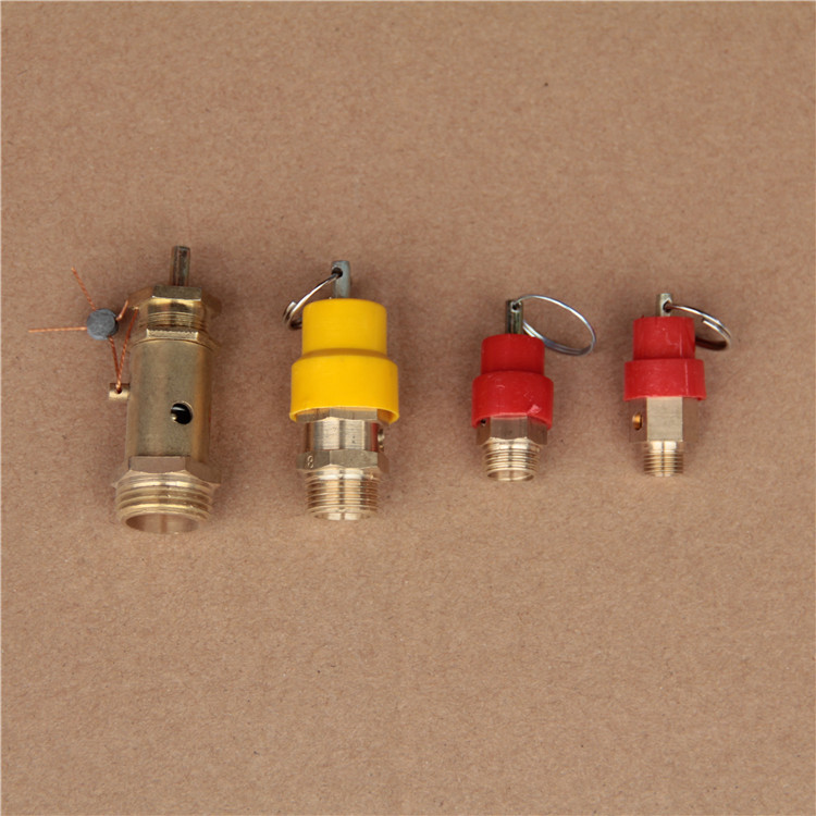 Air pump air compressor spring type safety valve full copper pressure relief valve exhaust valve gas cylinder pressure valve foam machine pressure relief valve