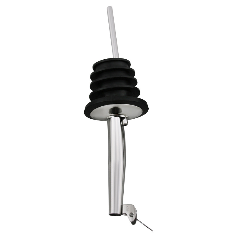 Stainless Steel Pour Wine Mouth Cocktail Shaker Red Wine Stopper Automatic Flip Pour Wine Bottle Stopper